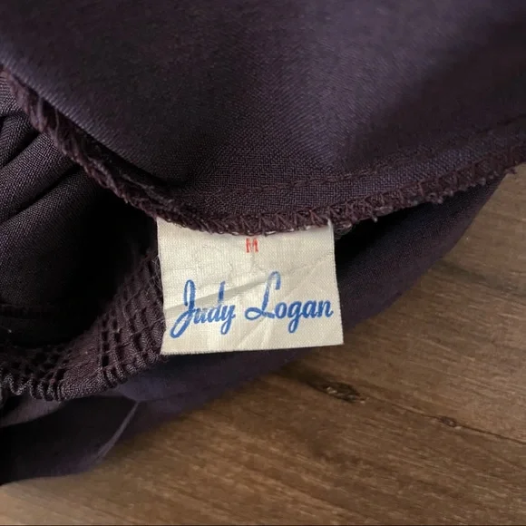 Vintage Purple High Waist Trousers Pants - Picture 6 of 7